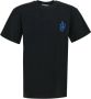 JW Anderson Zwarte Anchor Logo-Patch Katoenen T-shirt voor Heren Black Heren - Thumbnail 1