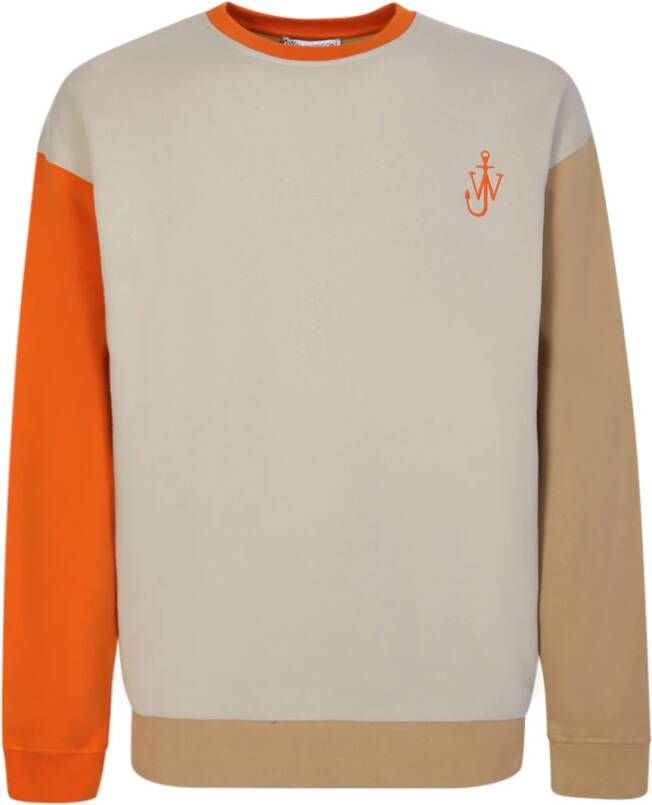 JW Anderson Stijlvolle witte sweatshirt met geborduurd logo White Heren