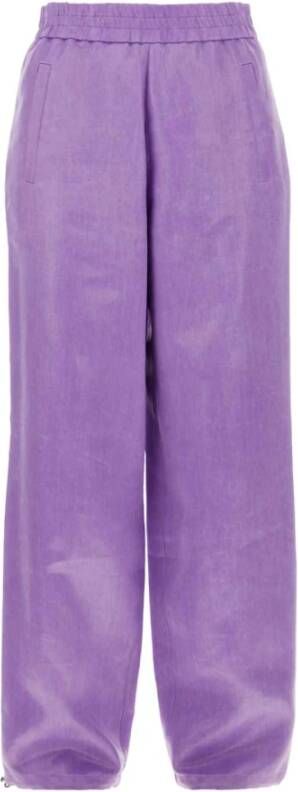 JW Anderson Straight Trousers Paars Dames