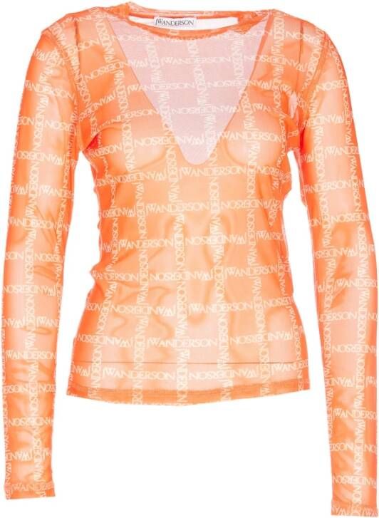JW Anderson Sweaters Orange Oranje Dames