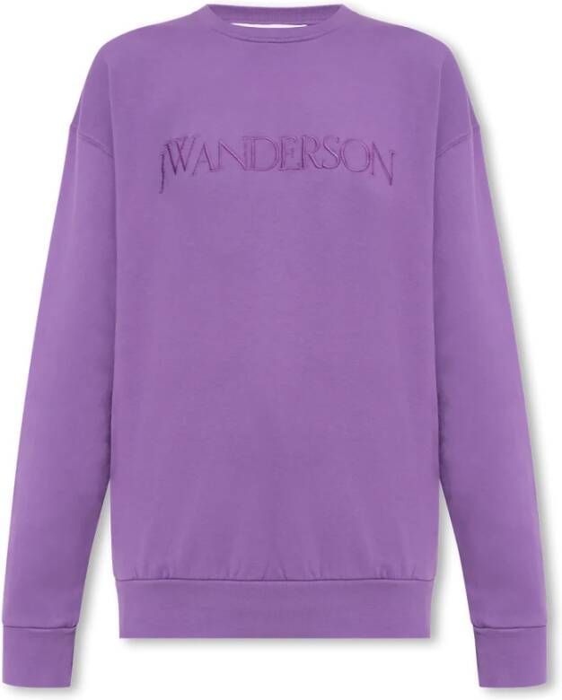 JW Anderson Sweatshirt met logo Purple Dames