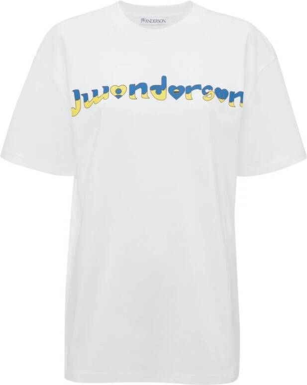JW Anderson T-shirts en Polos White Wit Dames