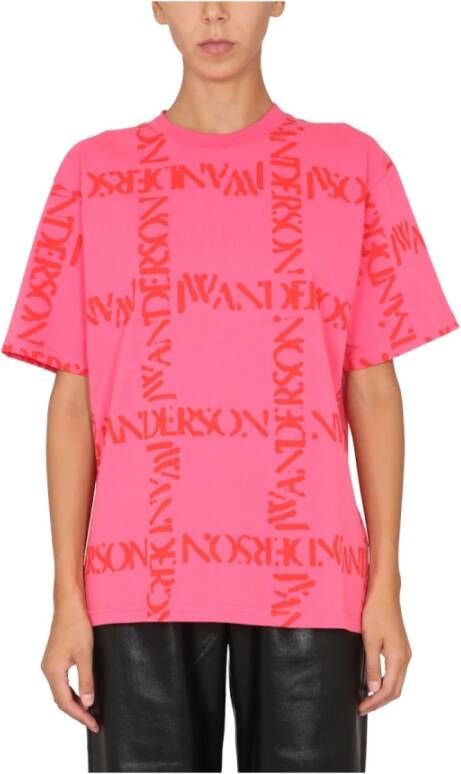 JW Anderson T-shirts Roze Dames