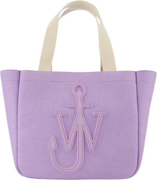 JW Anderson Tote Bag in Purple Canvas Paars Dames