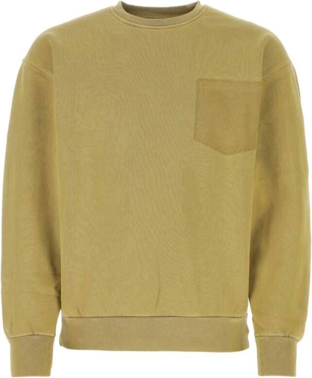 JW Anderson Khaki Katoenen Sweatshirt Stijlvol en Comfortabel Groen Heren