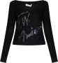 JW Anderson Ronde hals gebreide kleding Black Dames - Thumbnail 1