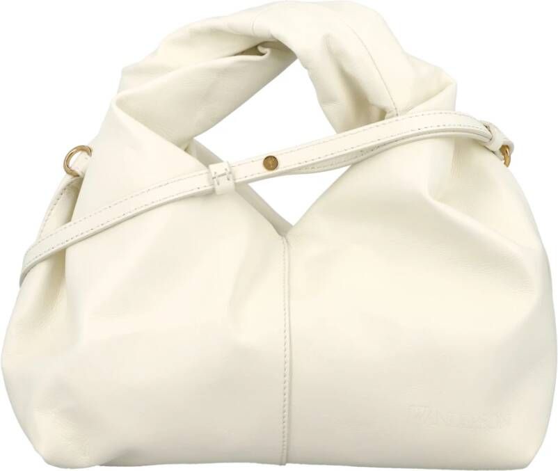JW Anderson Twister Hobo Schoudertas Off White Aw23 Wit Dames