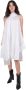 JW Anderson Upgrade je garderobe met deze prachtige Asymmetrische Hem Bustier Jurk White Dames - Thumbnail 1
