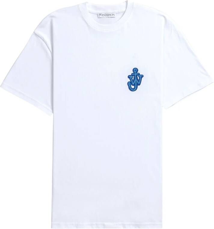 JW Anderson Witte Anchor Patch Overhemd Wit Heren