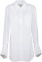 JW Anderson Witte Oversized Manchet Shirt White Dames - Thumbnail 1