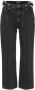 JW Anderson Zwarte Cropped Jeans met Kettingdetail Zwart Dames - Thumbnail 1