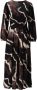 K-Design Stijlvolle Jurk Brown Dames - Thumbnail 3