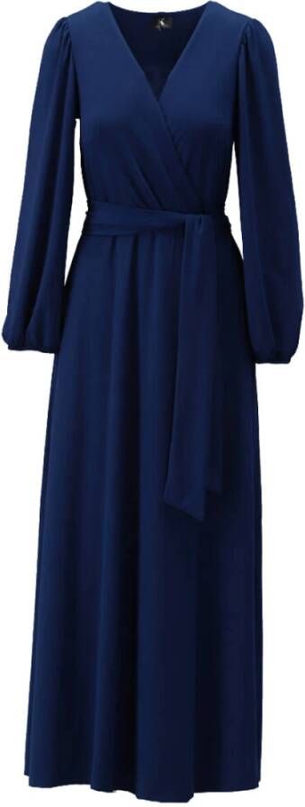 K-Design Stijlvolle Jurk Blauw Dames