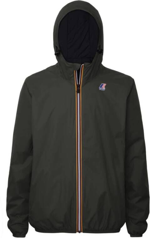 K-way De Echte 3.0 Claude Groen Zwart Lichtgewicht Jas Groen - Foto 5