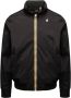 K-way Heren Stretch Nylon Jas met Grijze Melange Voering Black Heren - Thumbnail 1