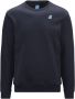 K-way Blauwe Katoenen Sweatshirt met Logo Blue Heren - Thumbnail 1