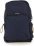 K-way Blauwe Nylon Rugzak met Meerdere Comparti ten Blue Unisex - Thumbnail 4