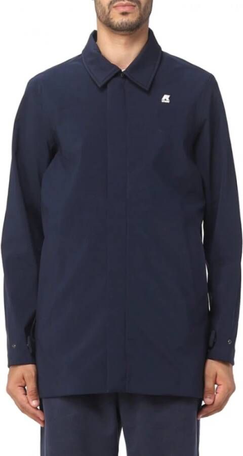 K-way Benny Bonded V Blue Depth Jas Blauw Heren