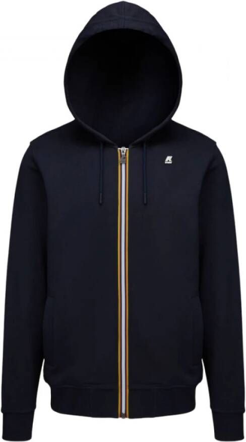 K-way Blauwe Anthony Mixte Sweat Vest Zwart Heren