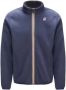 K-way Blauwe Fleece Jas met Logo Blauw Heren - Thumbnail 1