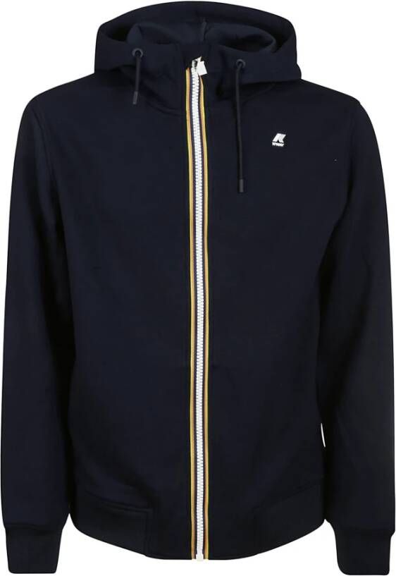 K-way Blauwe Ss23 Herenjas Blauw Heren