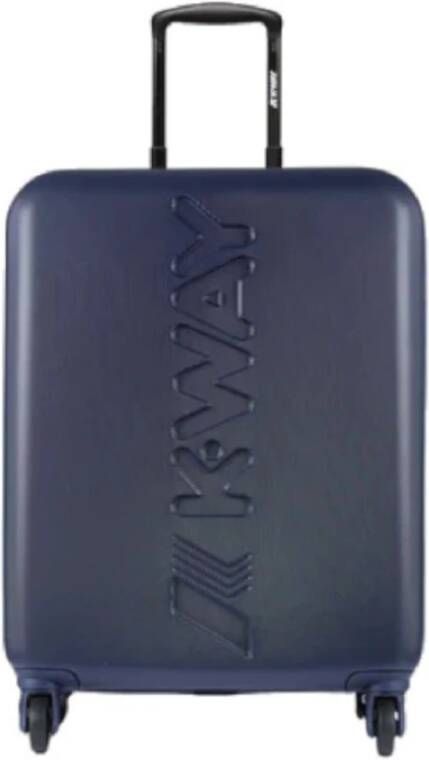 K-way Blauwe Unisex Maxi Logo Cabin Trolley Blauw Unisex