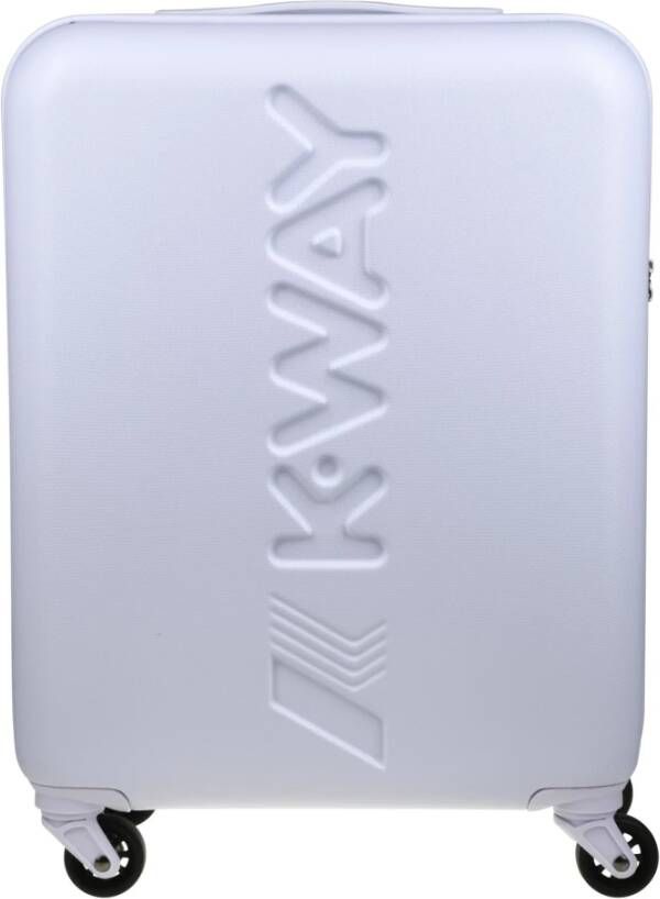 K-way Cabinetas met 360° Wielen en Uitschuifbaar Handvat Wit