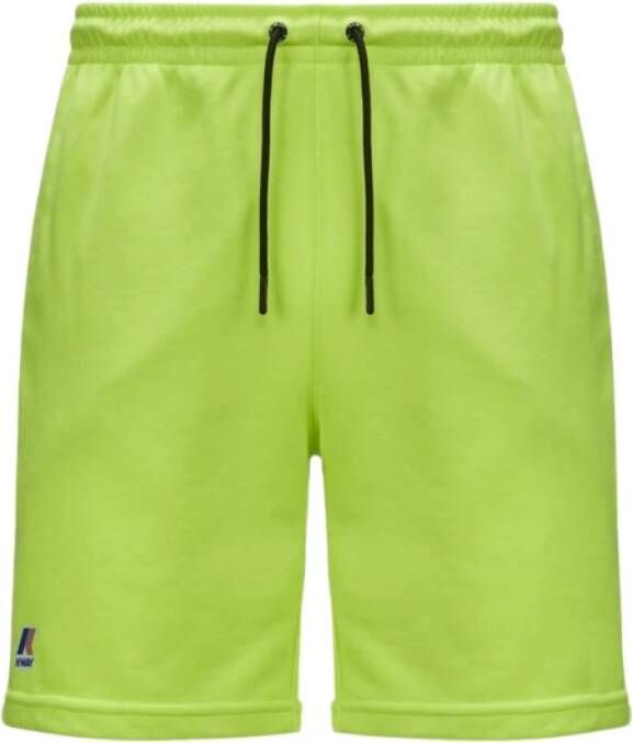 K-way Le Vrai Dorian Poly Cotton Casual Shorts Green Heren