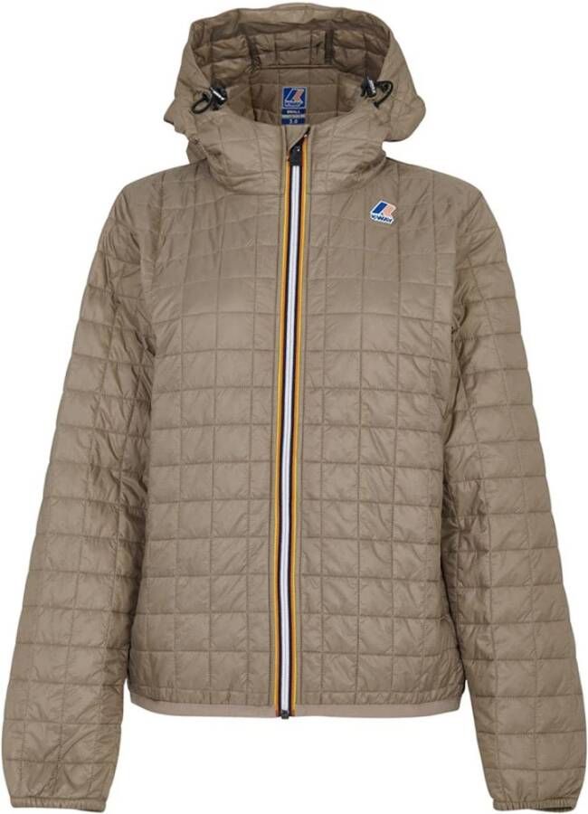 K-way Claude Gewatteerde Jas Beige Heren