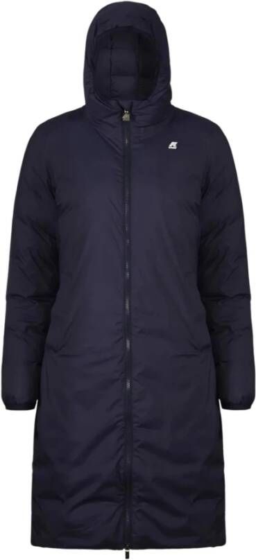 K-way Coat Blauw Dames