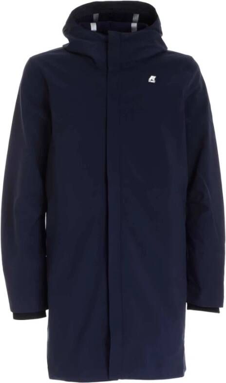 K-way Coats Blauw Heren