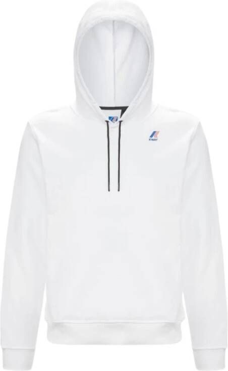 K-way Comfortabele en stijlvolle hoodie voor heren White Heren