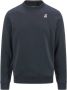 K-way Comfortabele Katoenen Sweatshirt voor Heren Blauw Heren - Thumbnail 1