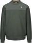 K-way Comfortabele Katoenen Sweatshirt voor Heren Groen Heren - Thumbnail 1