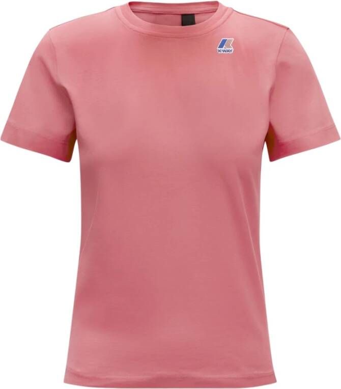 K-way De Echte Edouard Unisex T-Shirt Roze Unisex