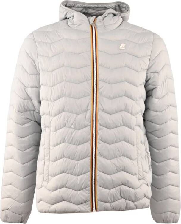 K-way Grijze Eco Warm Hoodie Jas Gray Heren
