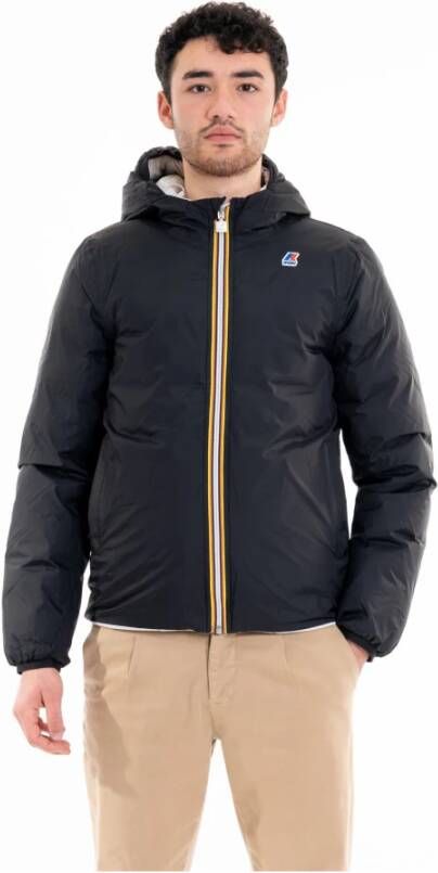 K-way Down Jackets Zwart Heren