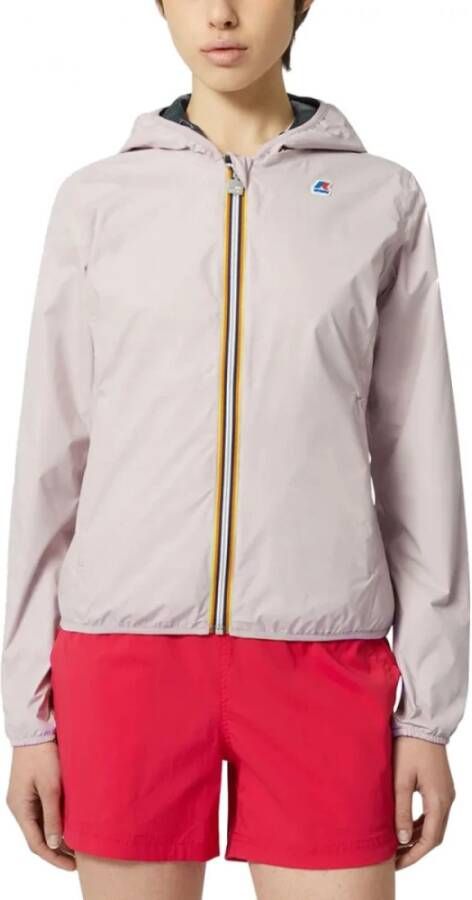 K-way Stijlvolle Omkeerbare Hoodiejas in Roze Pink