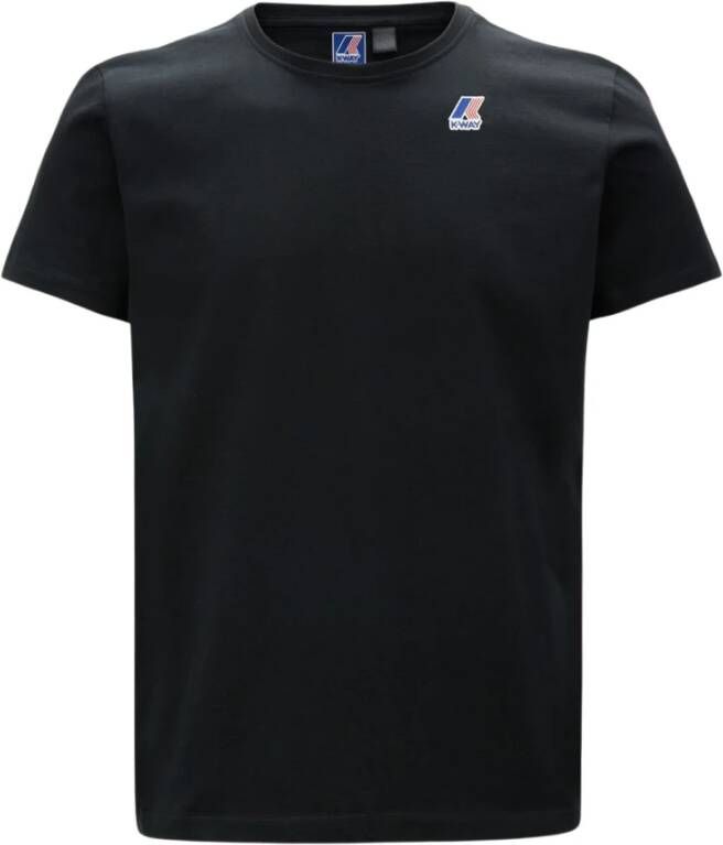K-way De Echte Edouard Unisex T-Shirt Zwart Unisex
