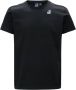 K-way De Echte Edouard Unisex T-Shirt Zwart Unisex - Thumbnail 1