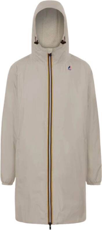 K-way Eiffel Orsetto Lange Jas Beige Unisex