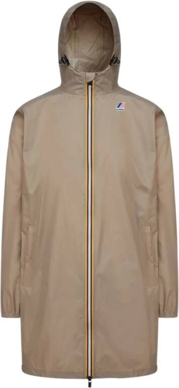 K-way Elegante 3.0 Eiffel Lange Jas Beige Unisex
