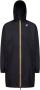 K-way Opvouwbare Lange Zwarte Windbreaker Jas Black - Thumbnail 2