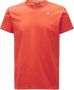 K-way Elliot Achterlogo Tape T-Shirt Oranje Heren - Thumbnail 1