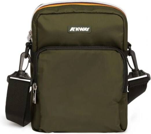 K-way Erloy Green Blackish Cross Body Tas Zwart Unisex