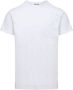 K-way Elegant wit katoenen T-shirt met zakdetail White Heren - Thumbnail 3