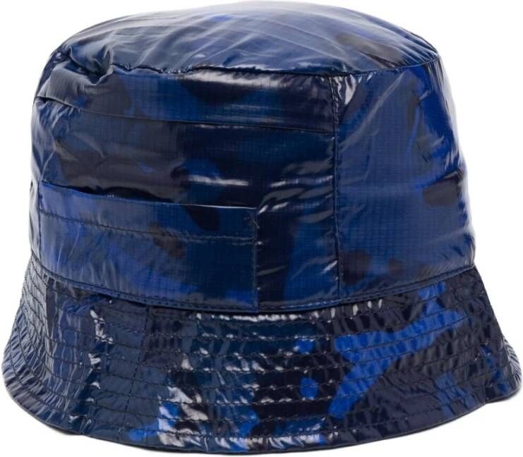 K-way Blauwe Camo Bucket Hat Blue Heren