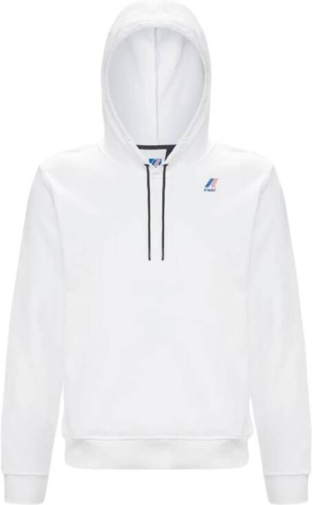 K-way Comfortabele en stijlvolle hoodie voor heren White Heren