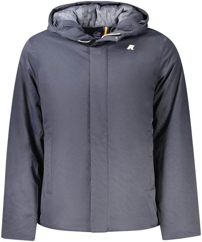 K-way Blauwe Waterdichte Winddichte Hooded Jas Blue Heren - Foto 3