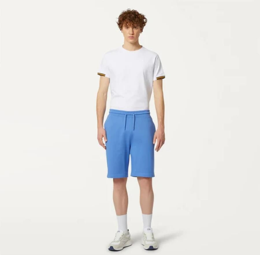 K-way Comfortabele Katoenen Shorts Blauw Heren - Foto 3